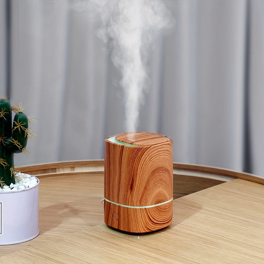 Luxury Aromatherapy Diffuser & Humidifier - ZenAir-Orange Wood Grain-Nora Luxe