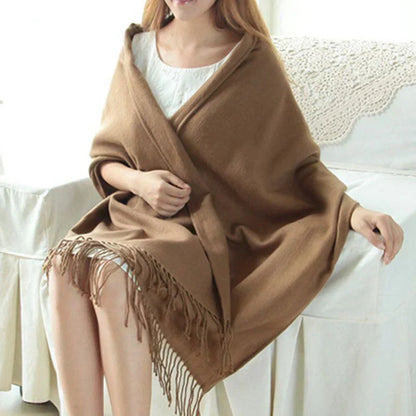 Luxury Cashmere Ladies Scarf - Marlowe-Brown-Nora Luxe