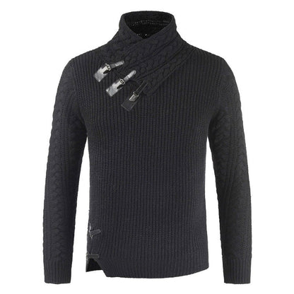 Luxury Cashmere Sweater for Men - Oliver-Black-S-Nora Luxe