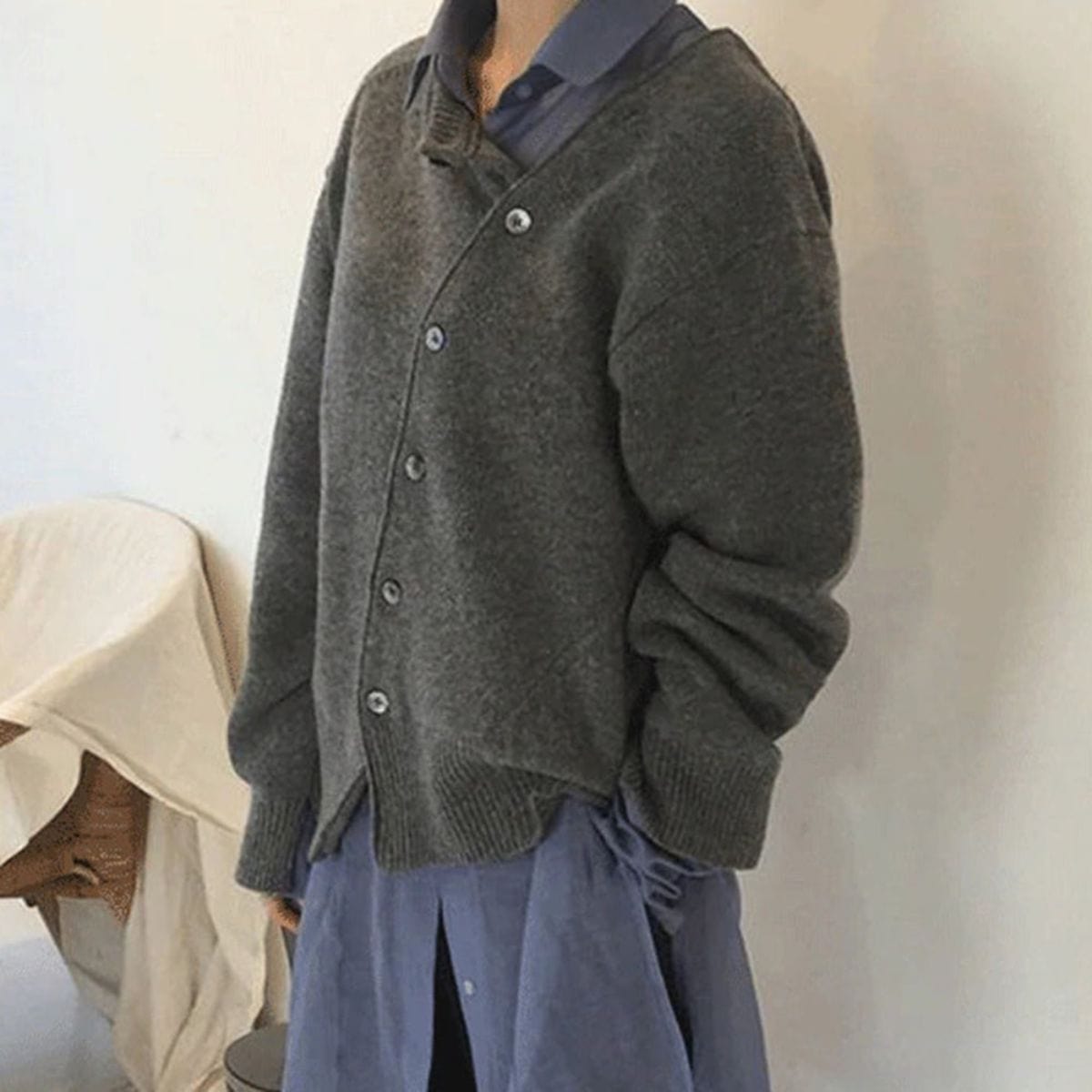 Luxury Cashmere Vest with Button Details - Aurora-Brown-S-Nora Luxe