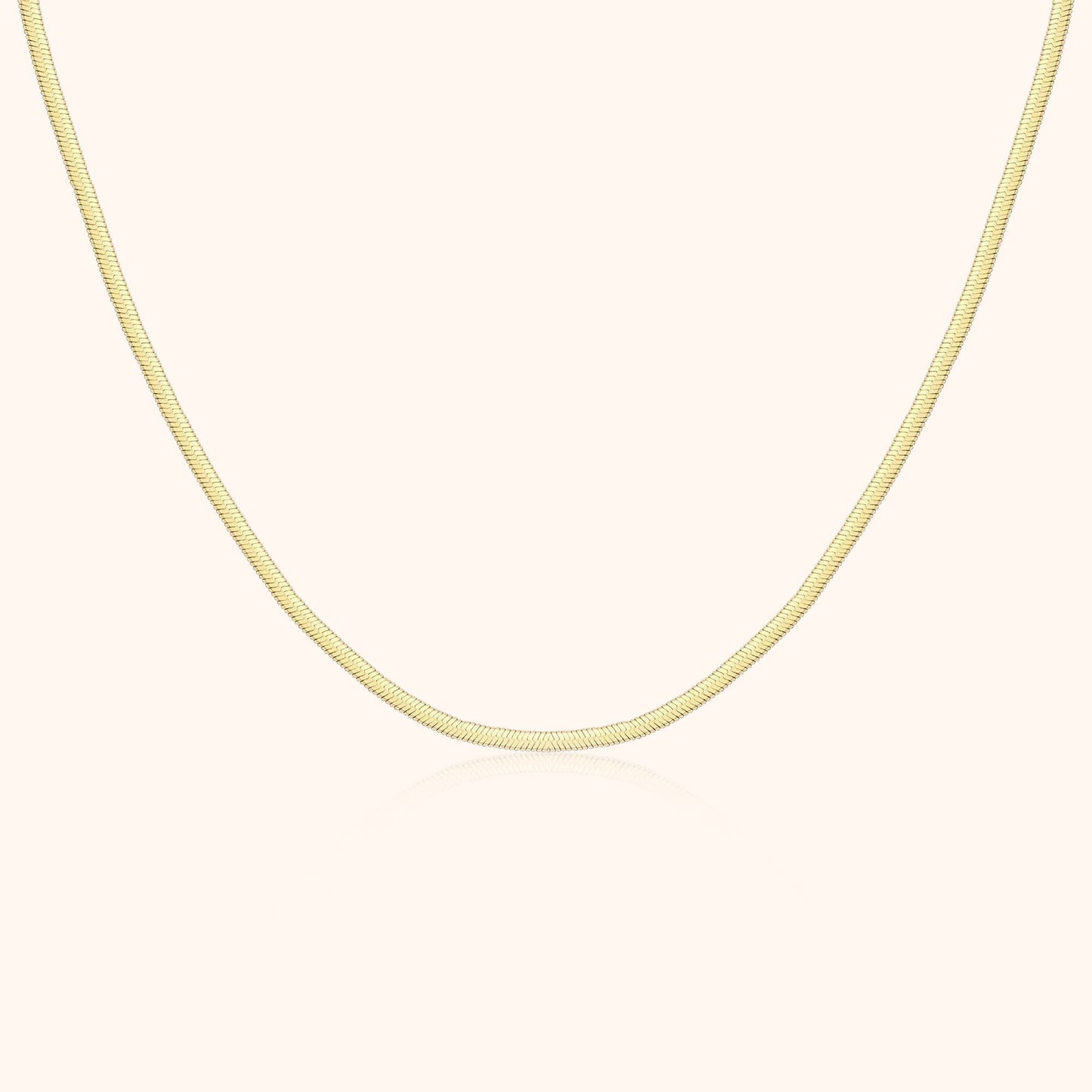 Luxury Flat Necklace - Elvira-Gold-Nora Luxe