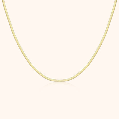 Luxury Flat Necklace - Elvira-Gold-Nora Luxe