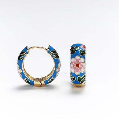 Luxury Flower Earrings - Roselle-Black-Nora Luxe