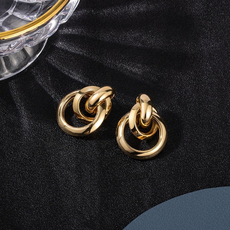 Luxury Gold Earrings - Celestyn-Nora Luxe