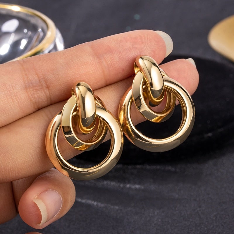 Luxury Gold Earrings - Celestyn-Nora Luxe