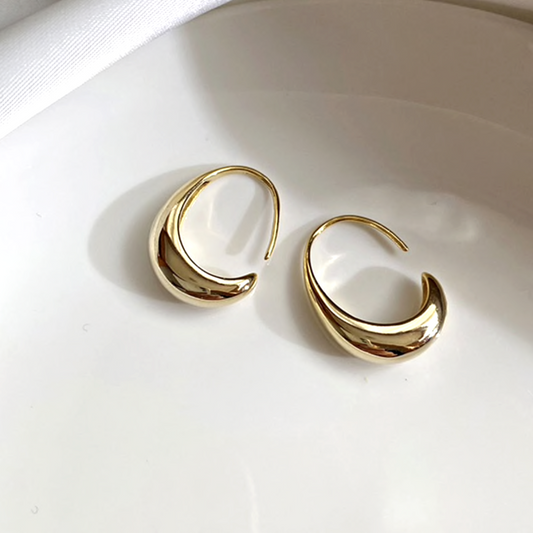 Luxury Hoop Earrings - Celestina-Gold-Nora Luxe