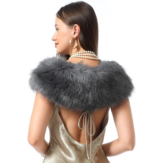 Luxury Imitation Fur Neck Warmer Scarf - Daisy-Nature-Nora Luxe