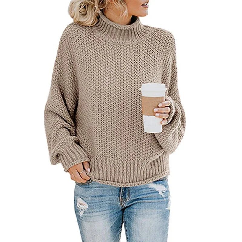 Luxury Ladies Roll Neck - Emma-Orange-S-Nora Luxe
