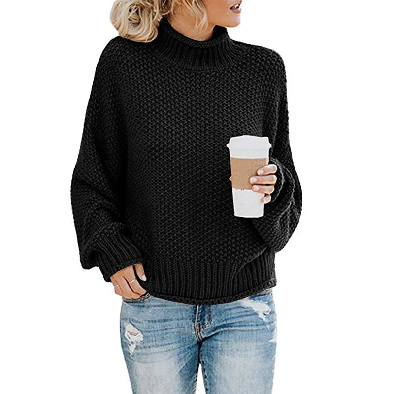 Luxury Ladies Roll Neck - Emma-Orange-S-Nora Luxe