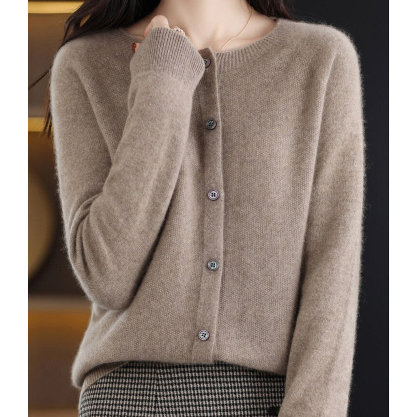 Luxury Ladies Waistcoat - Aurora-Brown-S-Nora Luxe