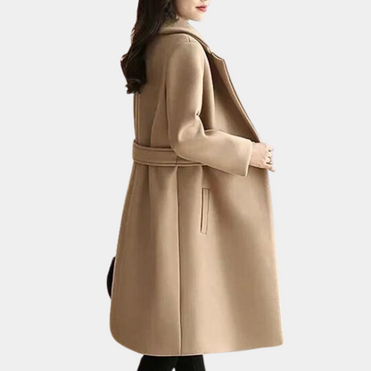 Luxury Ladies Winter Coat - Elise-Black-XS-Nora Luxe