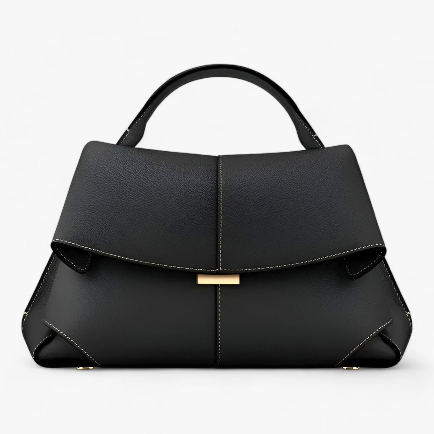 Luxury Leather Handbag - Éclat-Black-Nora Luxe