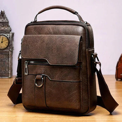 Luxury Leather Women's Shoulder Bag - Elena-Dark Brown-Nora Luxe