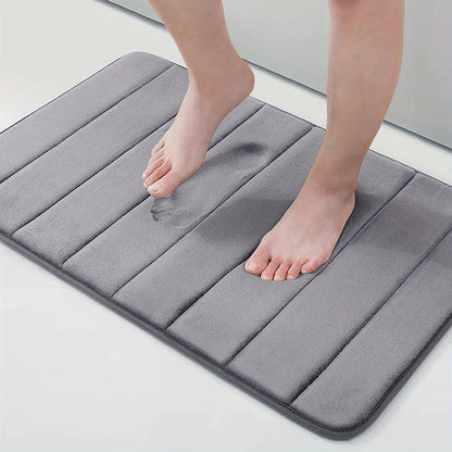 Luxury Non-Slip Bath Mat - Livia-Dark Gray-19.69 inches x 31.50 inches-Nora Luxe