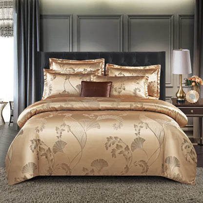 Luxury Satin Duvet Cover Set - RoyalDream-King: 86.61 × 94.49 in-12-Nora Luxe