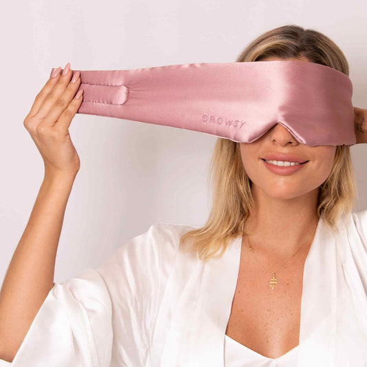 Luxury Silk Sleep Mask - RelaxMask-Dark blue-Nora Luxe