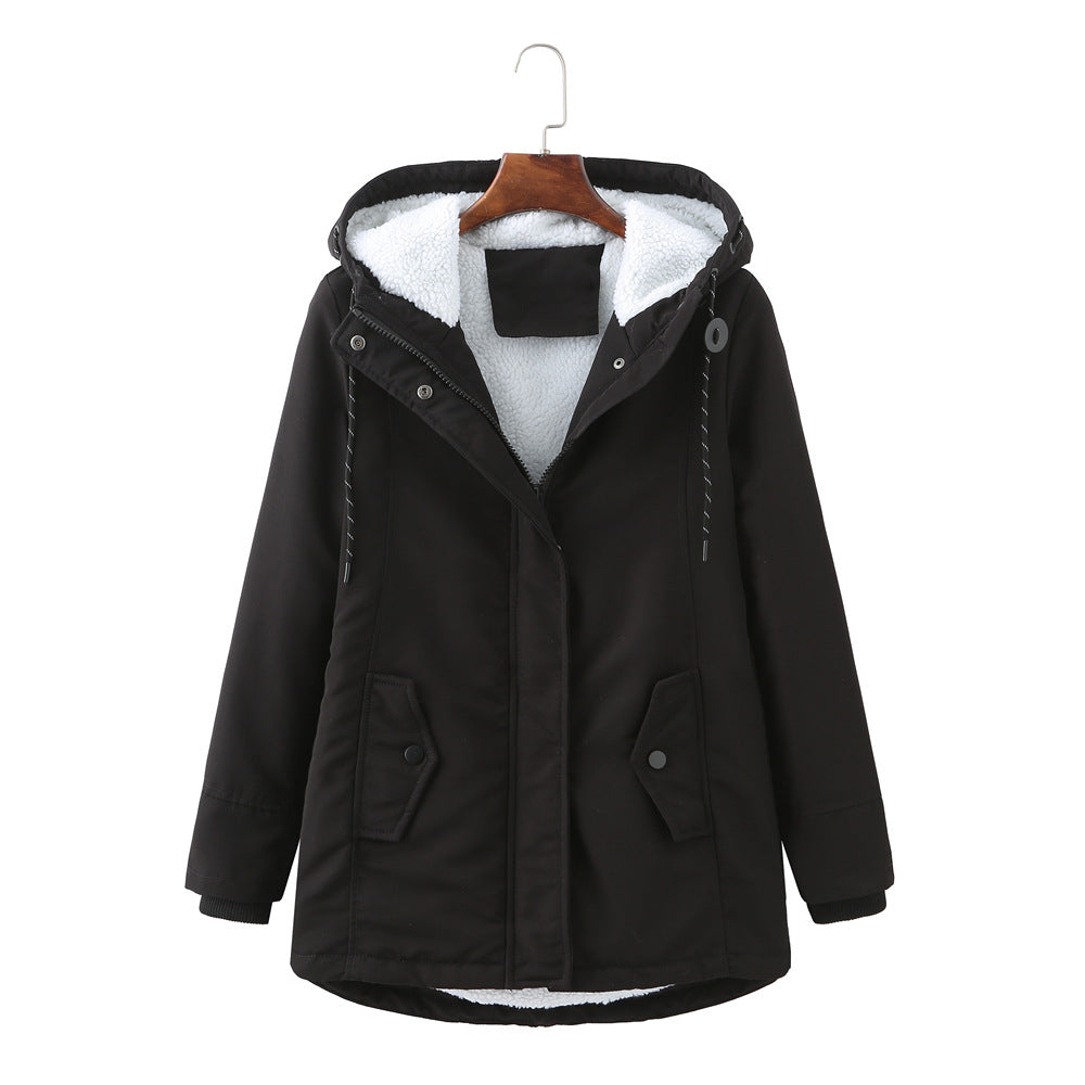 Luxury Winter Coat for Women - Aurora-Black-S-Nora Luxe