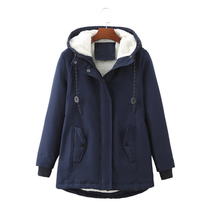 Luxury Winter Coat for Women - Aurora-Olive Green-S-Nora Luxe