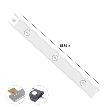 Luxury Wireless LED Cabinet Light - LumiLux-Black-13.78 inches-Nora Luxe