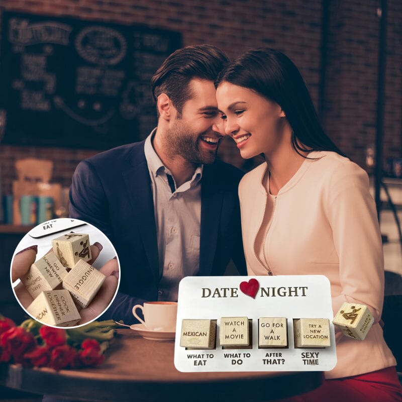 Luxury Wooden Date Night Dice Set - Creative and Exciting Date Ideas - Surprise Game-Nora Luxe