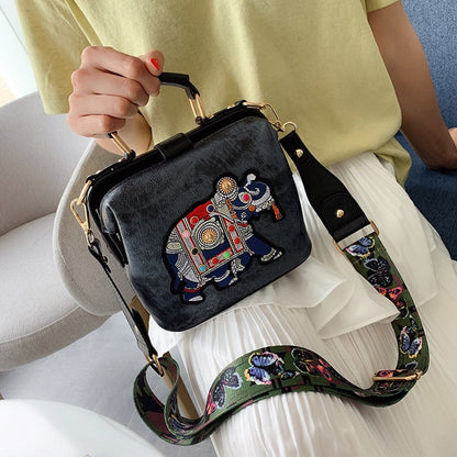 Embroidered Mandala Shoulder Bag – Lightweight Multi-Use Bohemian Design