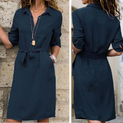 Mandy - Stylish Comfortable Dress-Black-S-Nora Luxe