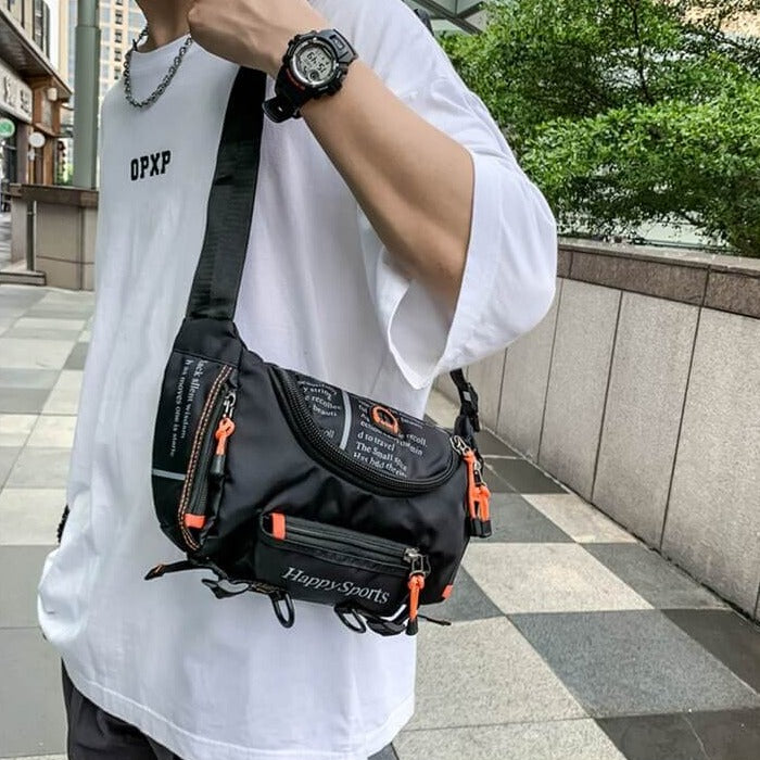 Water-Resistant Men’s Waist and Sling Bag – Multi-Way Travel & Outdoor Pack
