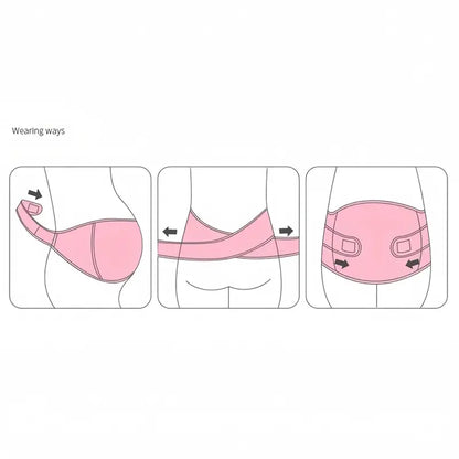 Maternity support band - BellyEase-Pink-L-Nora Luxe