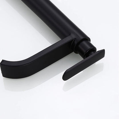 Matte Black Cold Water Basin Tap – Noira-Round-The Livary