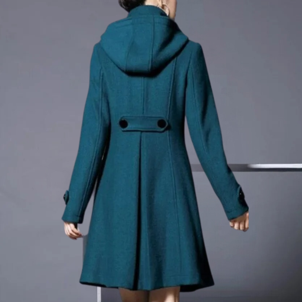 Medila - Trendy Women's Jacket with Side Pockets-Dark green-XS-Nora Luxe