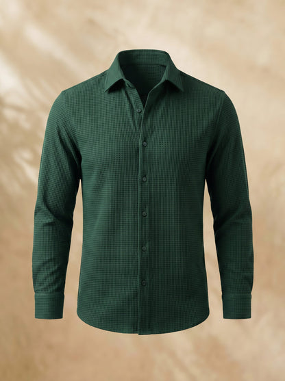 Ralph - Textured Long-Sleeved Button-Up Shirt