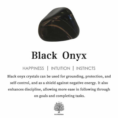 Men's 4mm Natural Stone Evil Eye Bead Bracelet - Thor-Black onyx-Nora Luxe