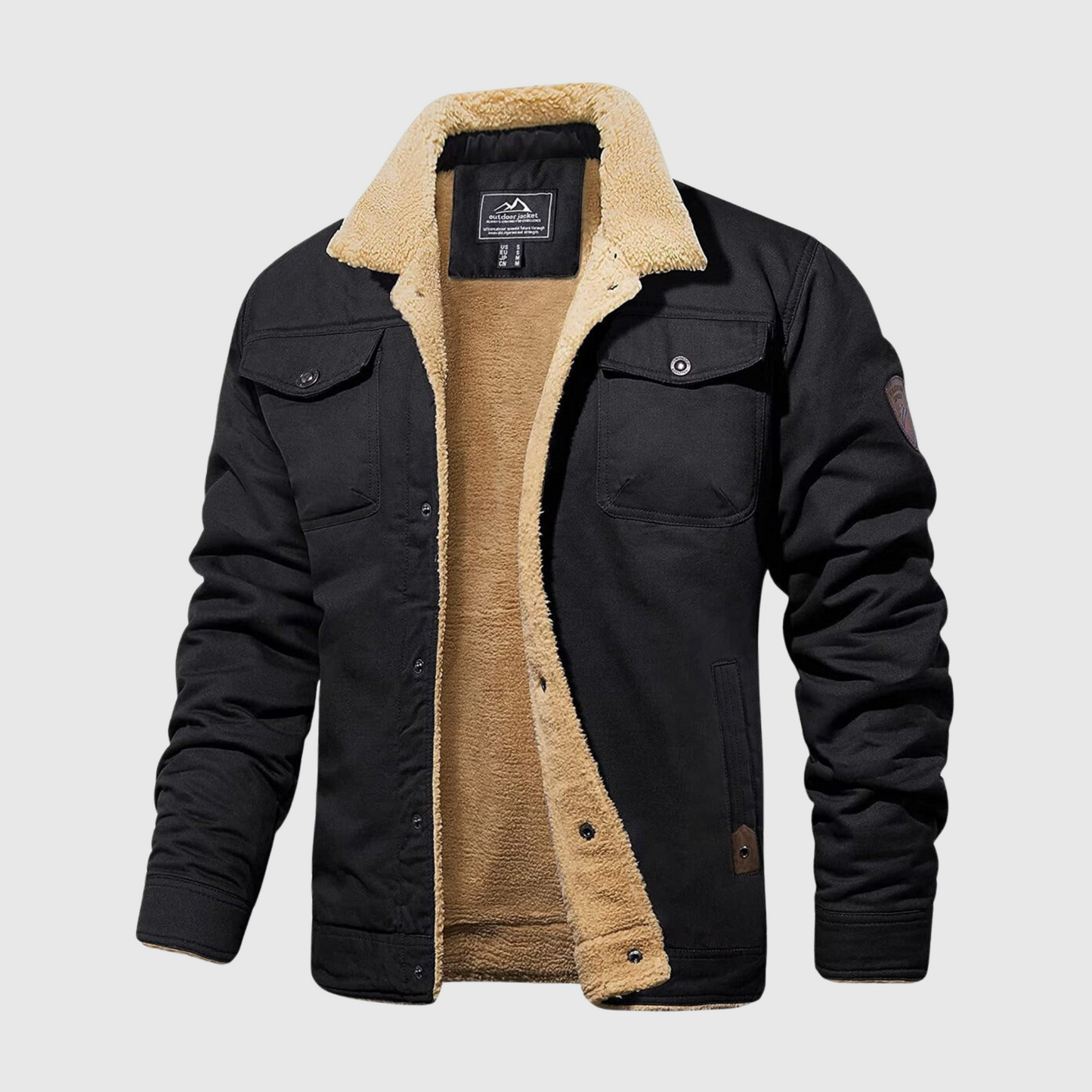 Men's Bomber Jacket - Logan-Black-S-The Livary