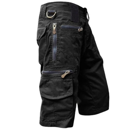 Men's Cargo Shorts - TrailTrek-Black-S-The Livary
