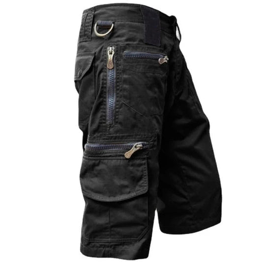 Men's Cargo Shorts - TrailTrek-Black-S-The Livary