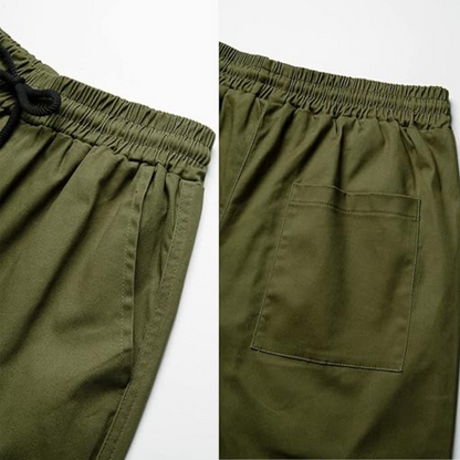 Men's Casual Cargo Joggers - Vincent-Beige Gray-S-Nora Luxe