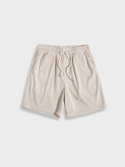 Men's Corduroy Summer Trousers with Button Closure – Sven-Beige-S-State of Style