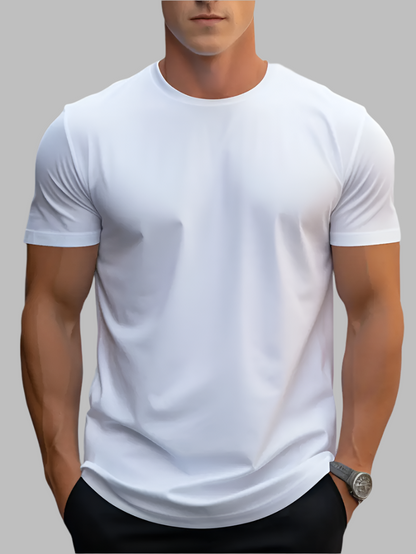 Men's cotton T-shirt – Nico-White-S-Nora Luxe