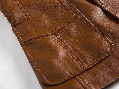 Men's Leather Blazer – Leonardo-Black-S-Nora Luxe