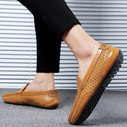 Men's Leather Loafers – Damiano-Blue-1-6-Nora Luxe