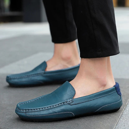 Men's Leather Loafers – Damiano-Blue-2-6-Nora Luxe