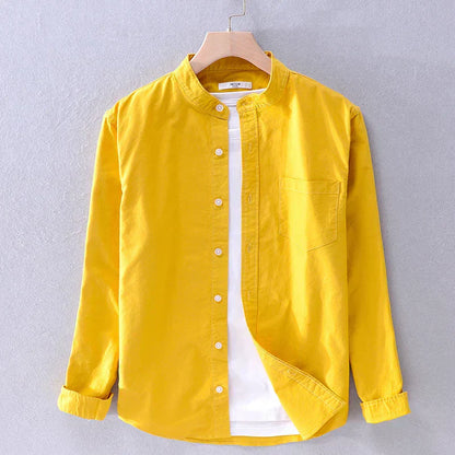 Men's leisure shirt – Matteo-Yellow-XS-Nora Luxe