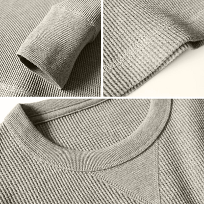 Men's Muscle Fit Autumn Sweater - Bravone-Gray-S-Nora Luxe