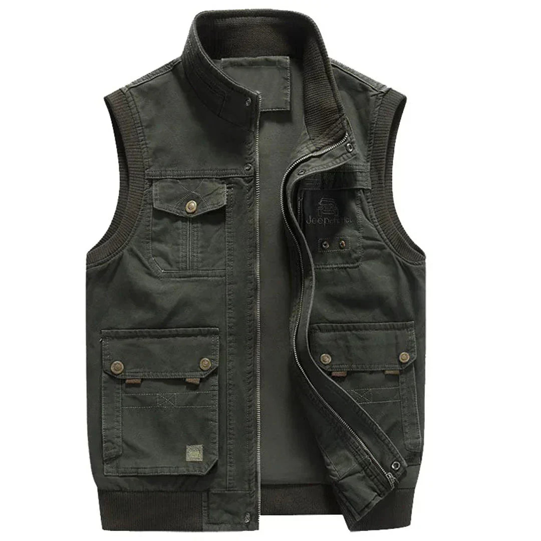 Men's outdoor vest with function – Magnus-Green-S-Nora Luxe