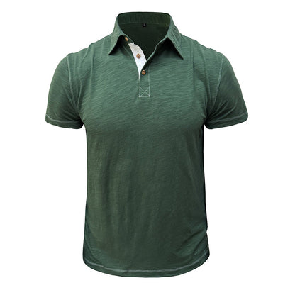 Men's Polo Shirt made of Soft Cotton – Matteo-Green-S-Nora Luxe