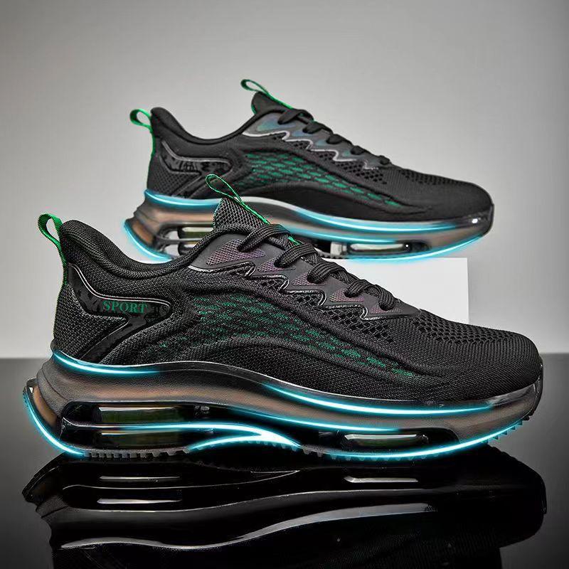 Men's sneakers with air cushion technology – Lorenzo-Green-5.5-Nora Luxe