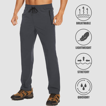 Men's Stretch & Quick-Dry Hiking Trousers - Logan-Dark Gray-S-Nora Luxe