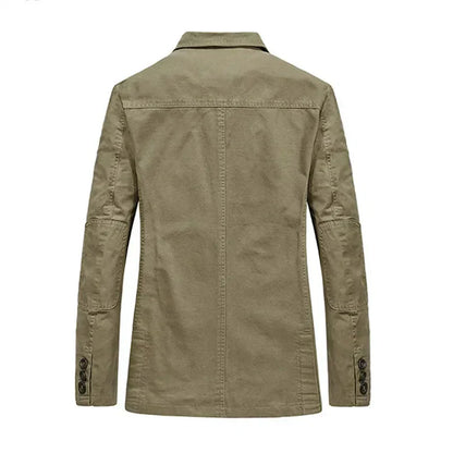 Men's Summer Jacket in Vintage and Military Styles – Viktor-Khaki-S-State of Style