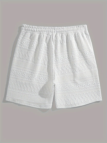 Men's Summer Shorts Basic Look with Drawstring Comfort - Finn (Buy 1 Get 1 FREE)-White-S-Nora Luxe