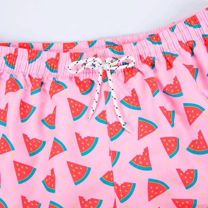 Men's Swim Shorts with Cheerful Print – Milo-Green-S-State of Style
